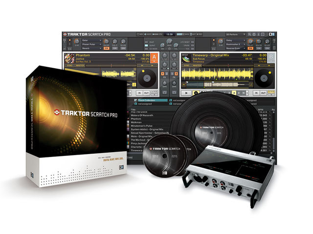 NI Traktor Scratch Pro Traktor Scratch Pro adds an interface and timecoded vinyl/CDs.